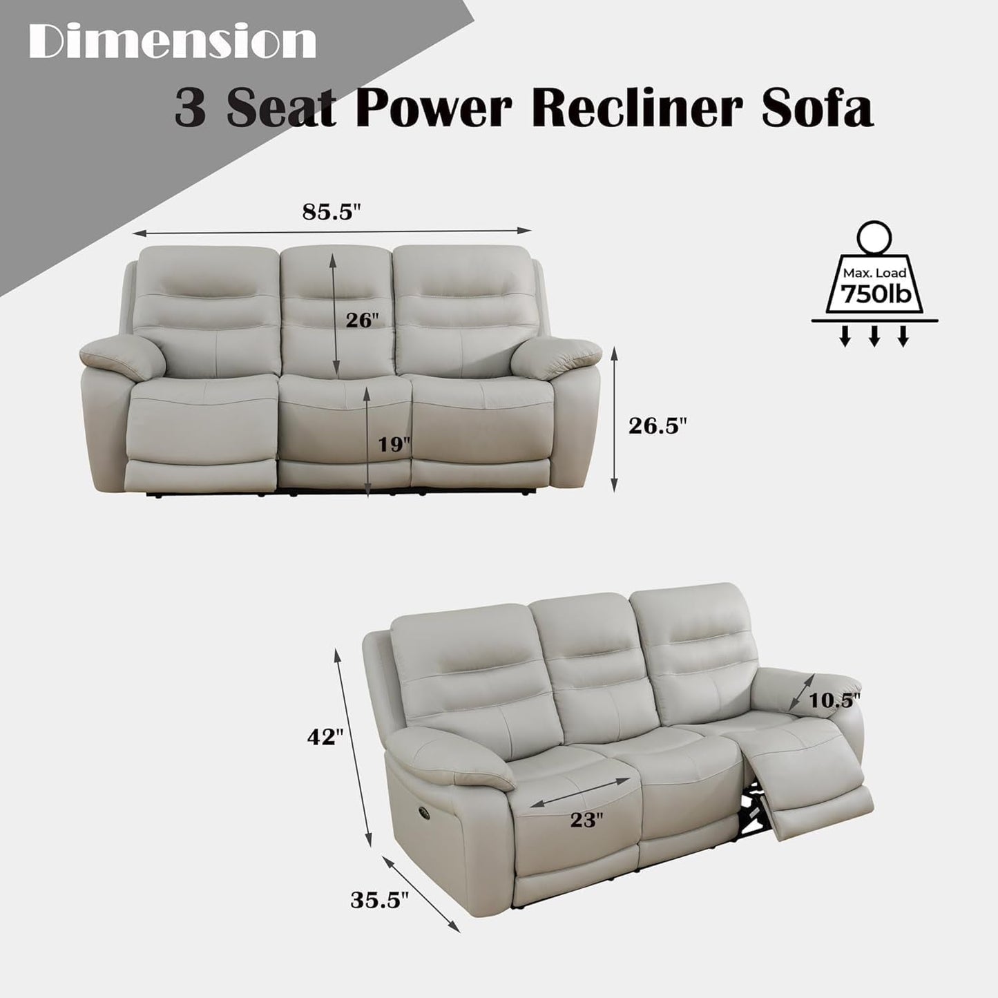 Lumière Leather Power Reclining Collection