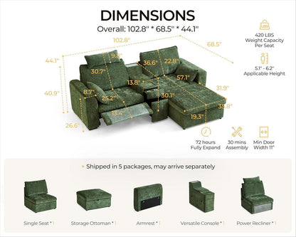 The Althéon Power Lounge Sectional