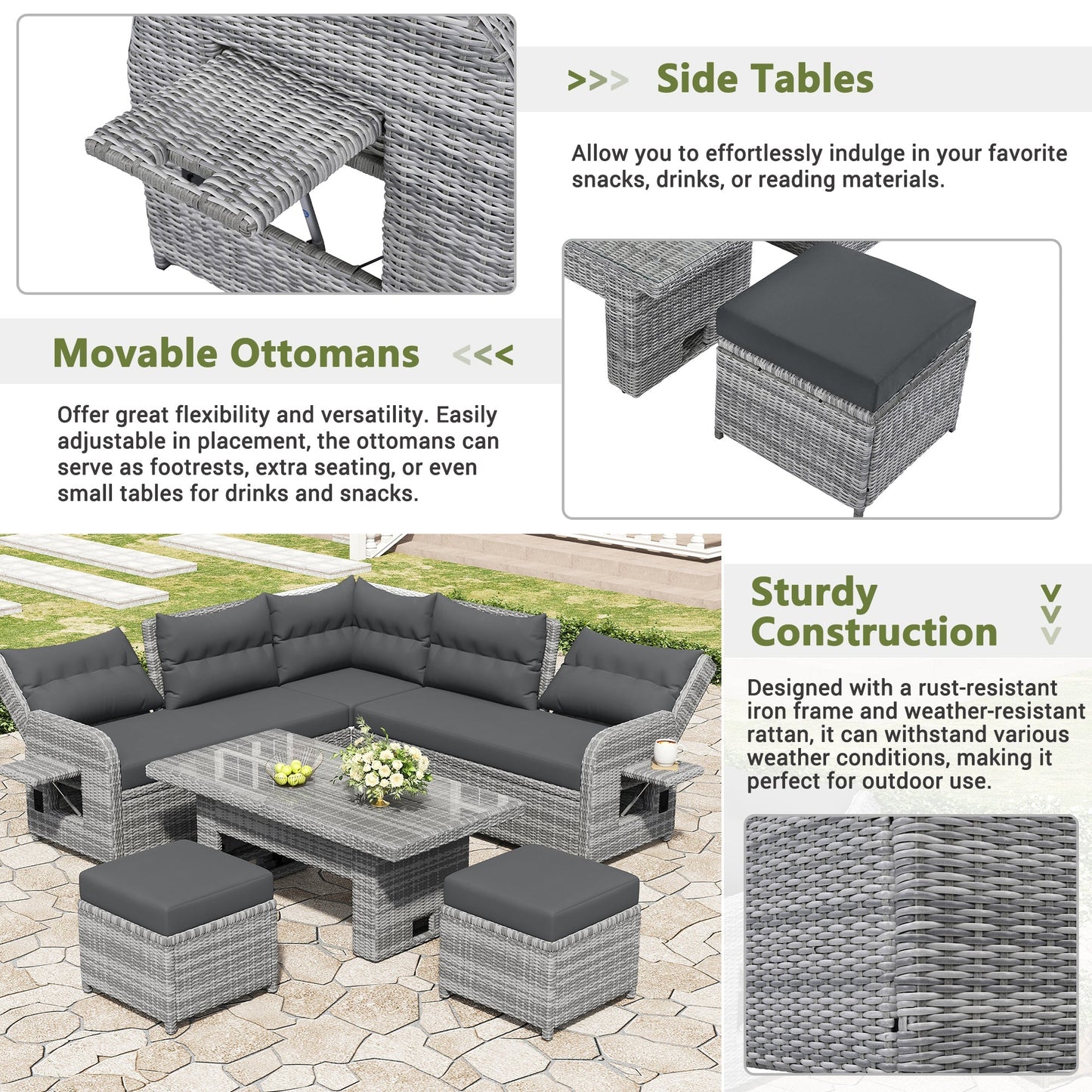 Noir Coast™ Luxe Outdoor Sectional Collection