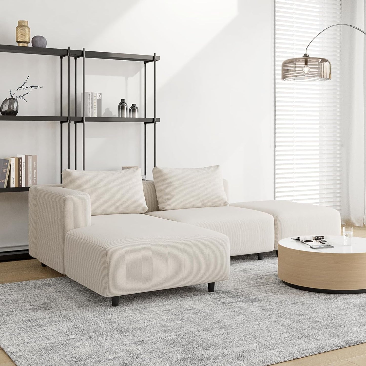 The Virelle Corduroy Modular Sectional
