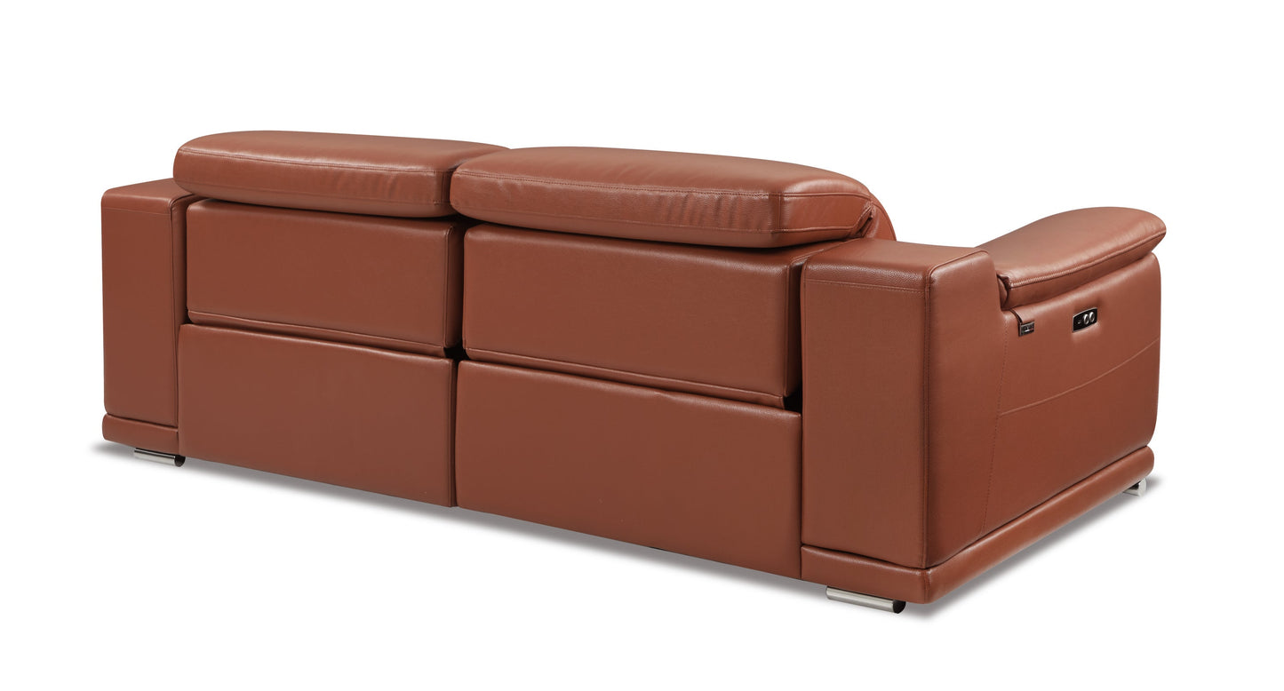 The Verona Camel Power Reclining Sofa