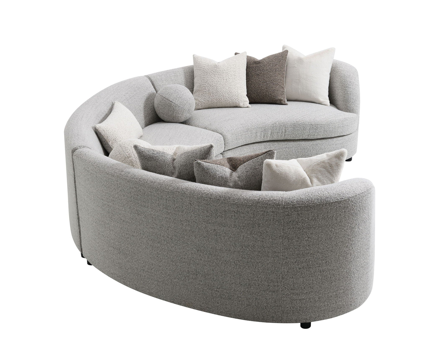 The Avelora Curve Modular Sectional - Gray