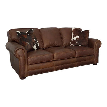 The Brooklyn Noir Leather Sofa