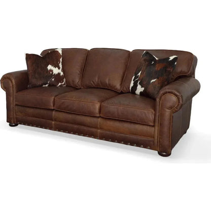 The Brooklyn Noir Leather Sofa