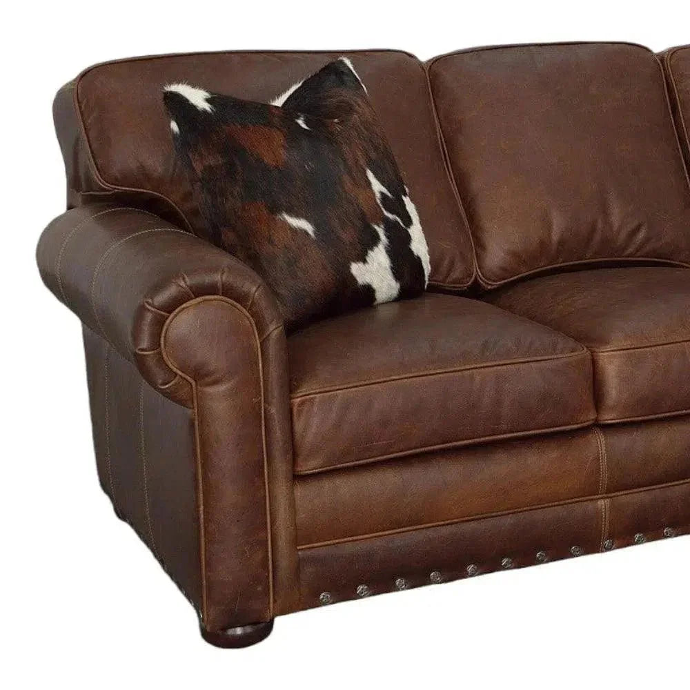 The Brooklyn Noir Leather Sofa