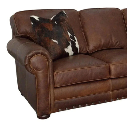 The Brooklyn Noir Leather Sofa