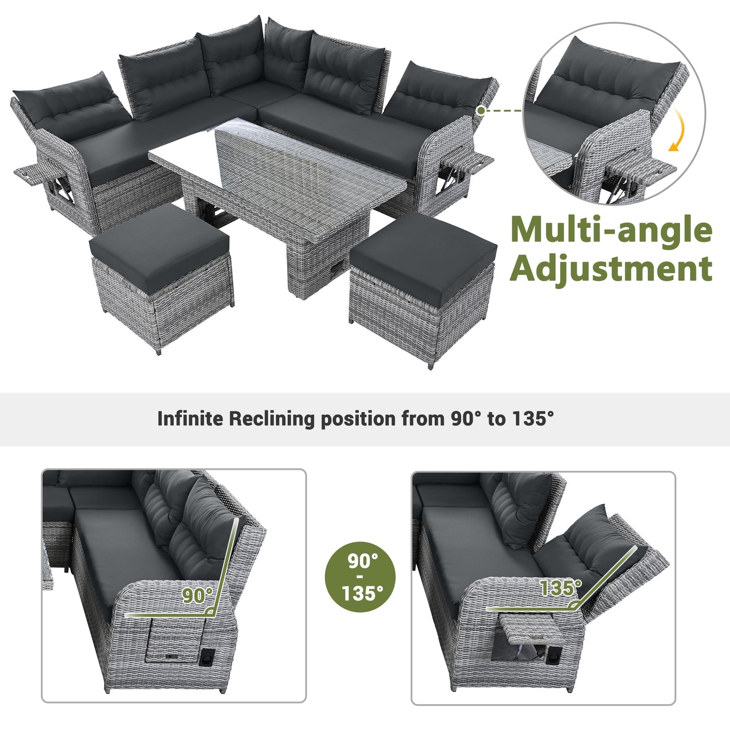 Noir Coast™ Luxe Outdoor Sectional Collection