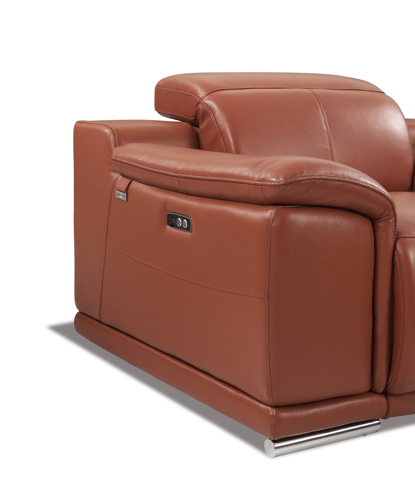 The Verona Camel Power Reclining Sofa