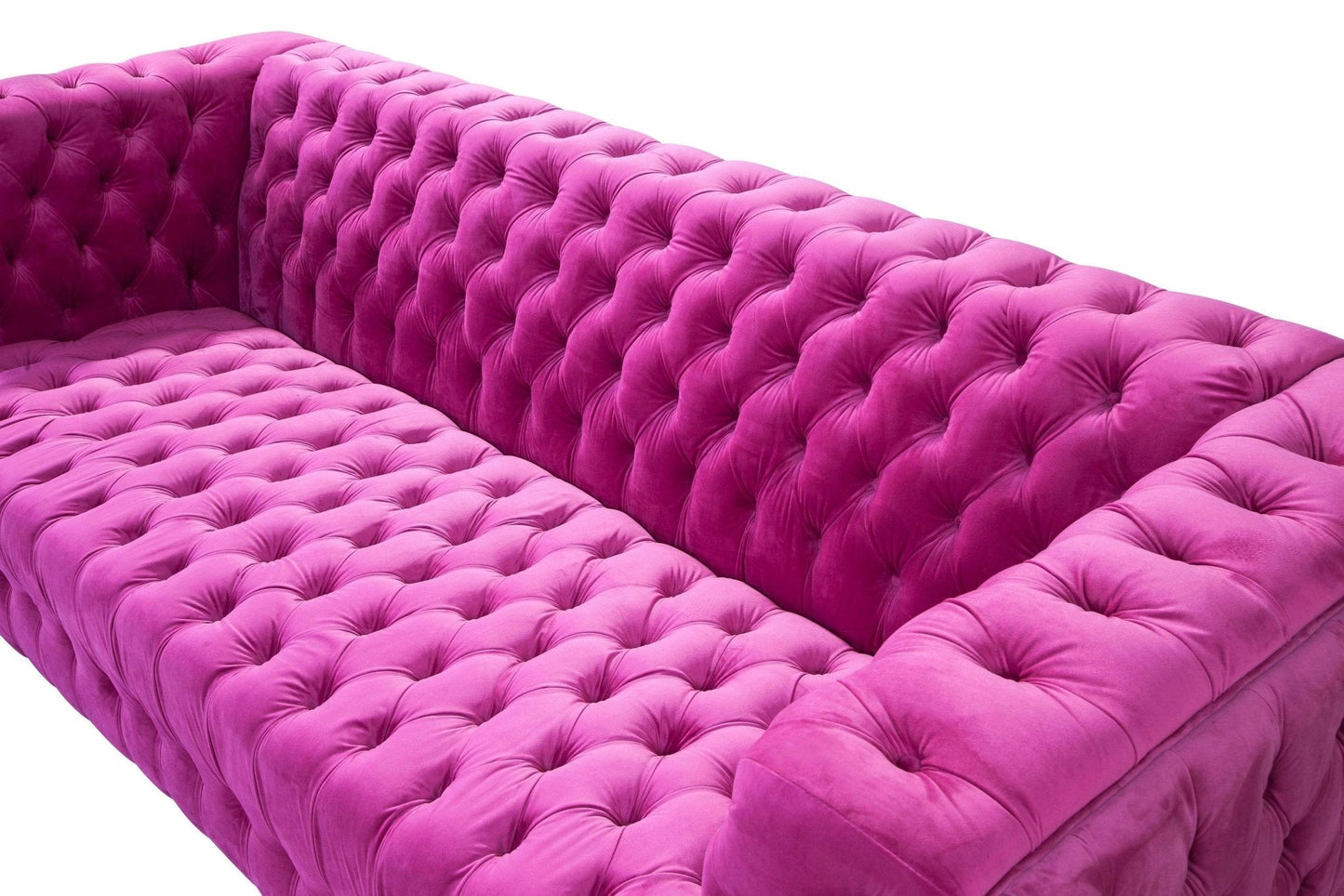 The Rosé Royale Tufted Velvet Sofa