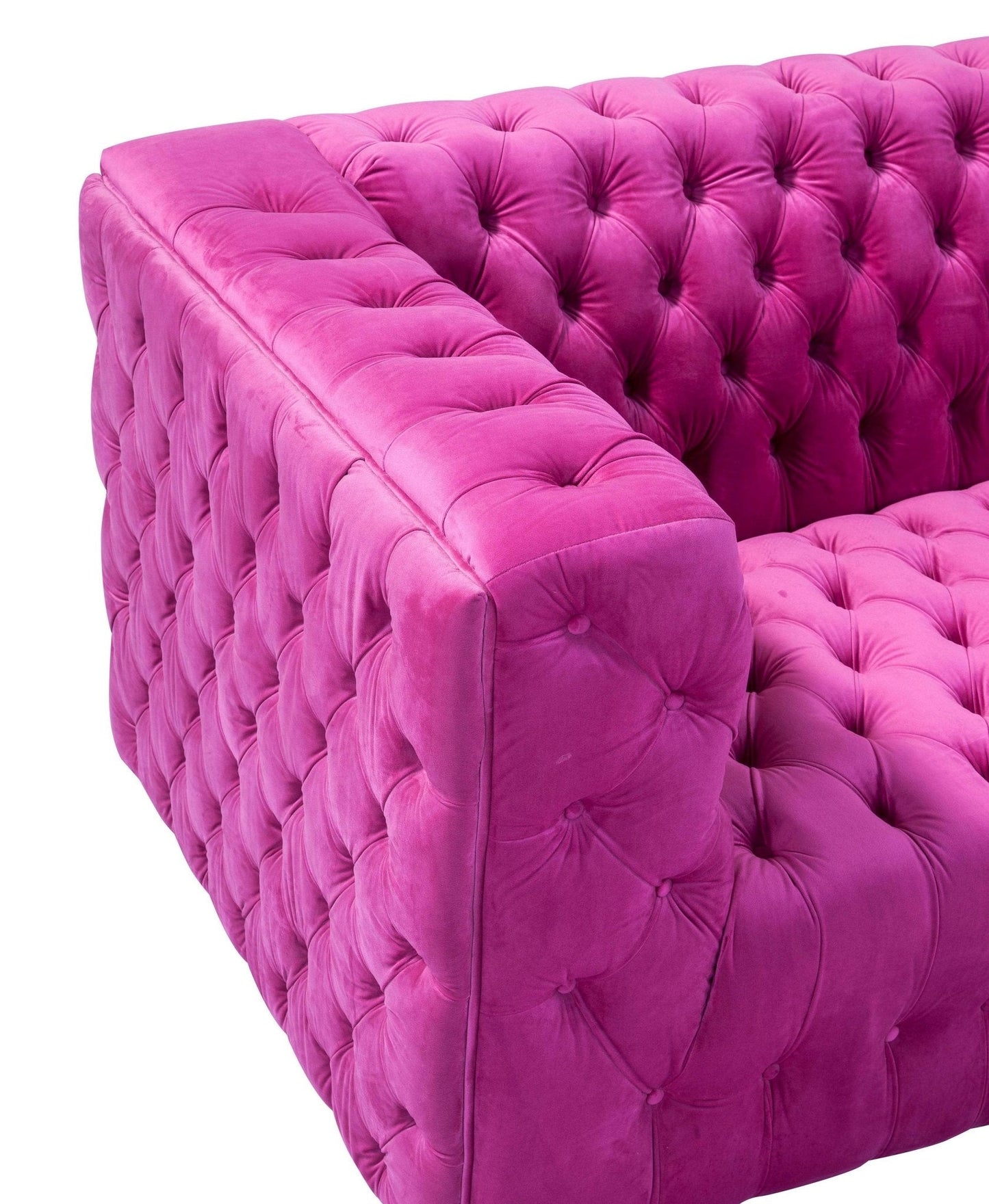 The Rosé Royale Tufted Velvet Sofa