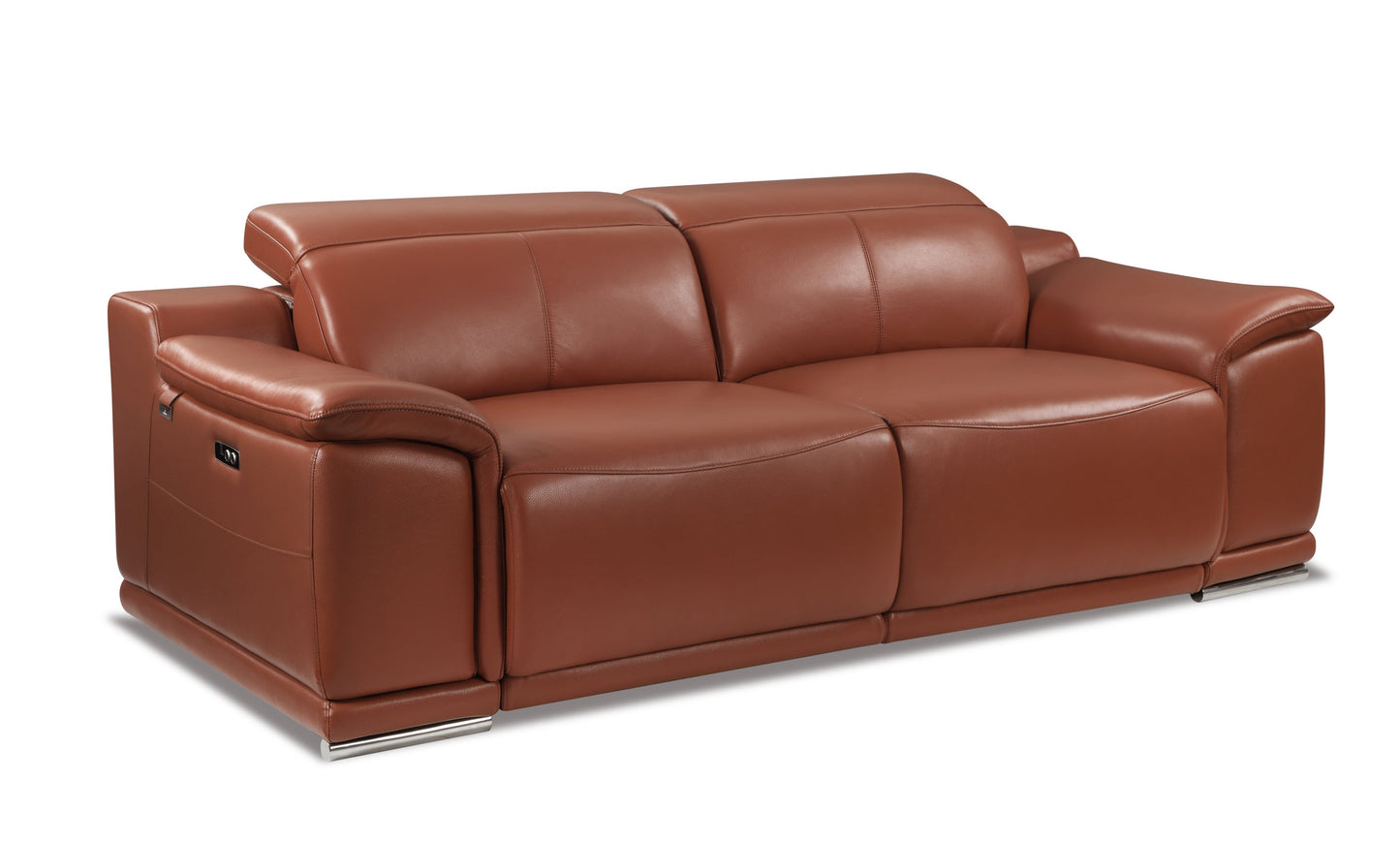 The Verona Camel Power Reclining Sofa