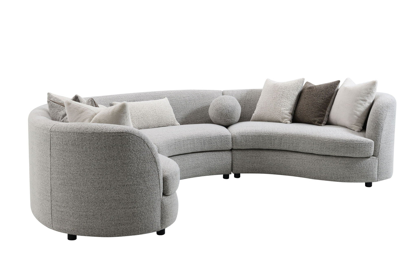 The Avelora Curve Modular Sectional - Gray
