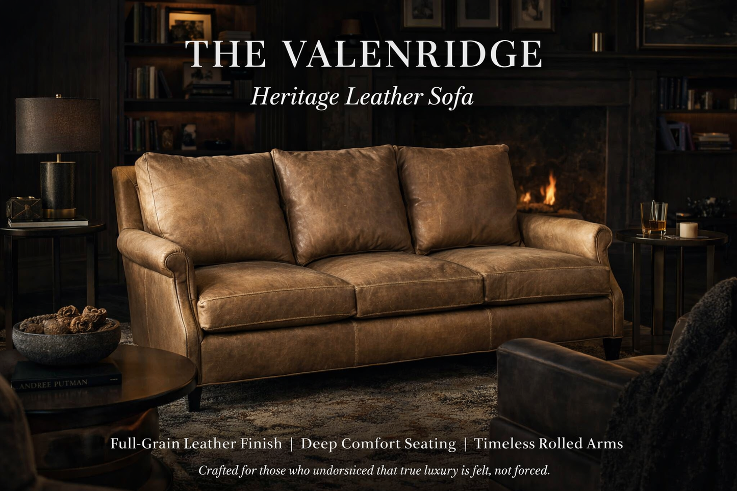 Valenridge Heritage Leather Sofa