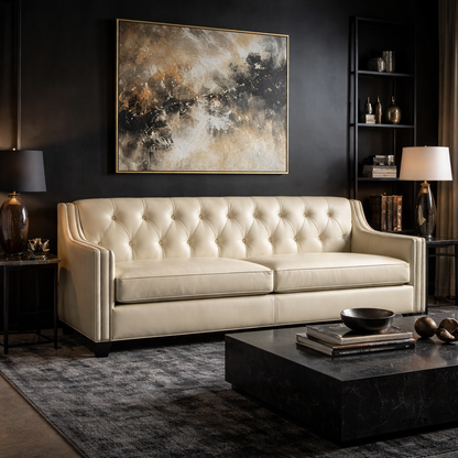 The Valenridge 90” Leather Sofa